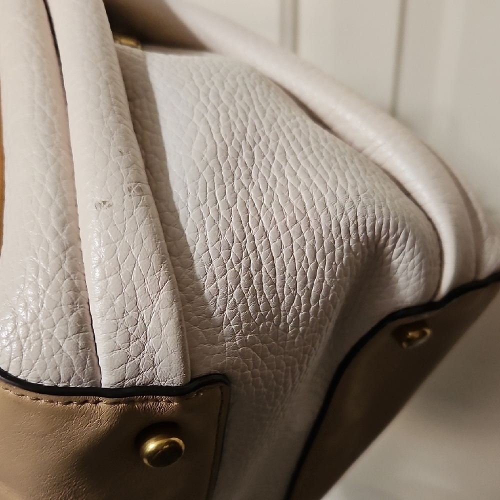 Coach EUC 1941 Harmony Hobo Colorblock Tan and White Shoulder Bag - Picture 16 of 16